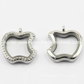 Fashion Stainless Steel Apple Locket Pendant